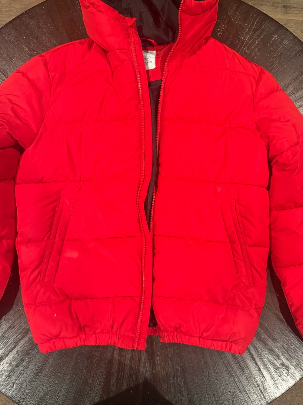 Red Puffer Jacket - Lightweight Warmth
